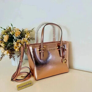 Michael Kors XS Jet Set Travel Carryall Top Zip Tote Primrose